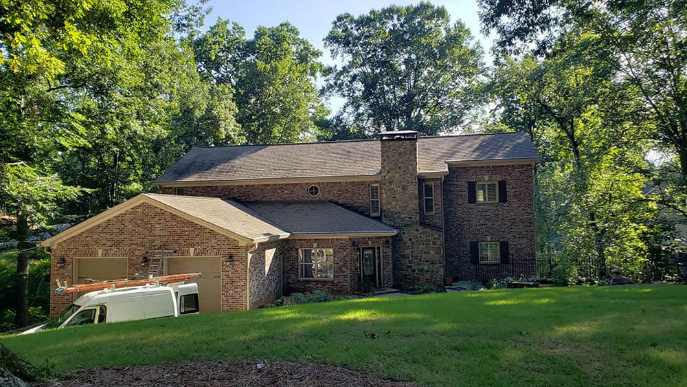 Roof Cleaning on Lakeshore Drive NW in Berkeley Lake GA